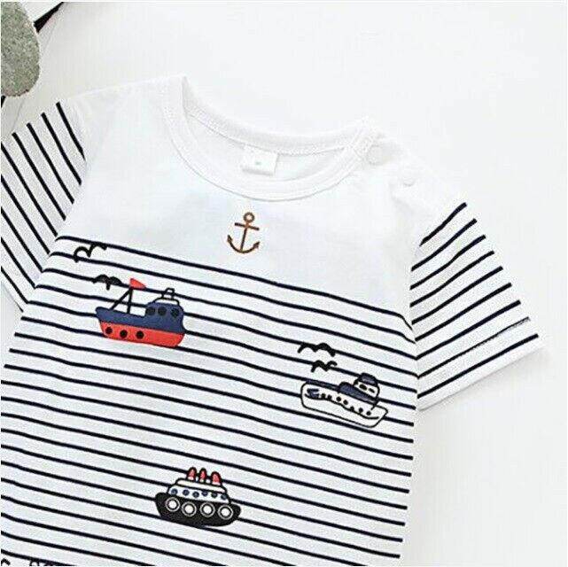 size 6-9m / 9-12 months new baby boys romper ship & anchor romper-select size - MARIGOLD
