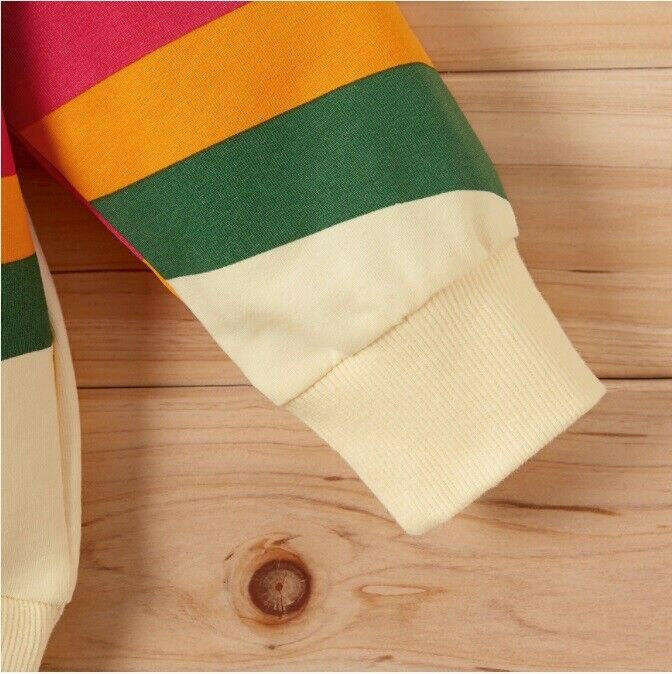 size 18-24 months new girls top rainbow sun yellow girls long sleeve top-1 left - MARIGOLD