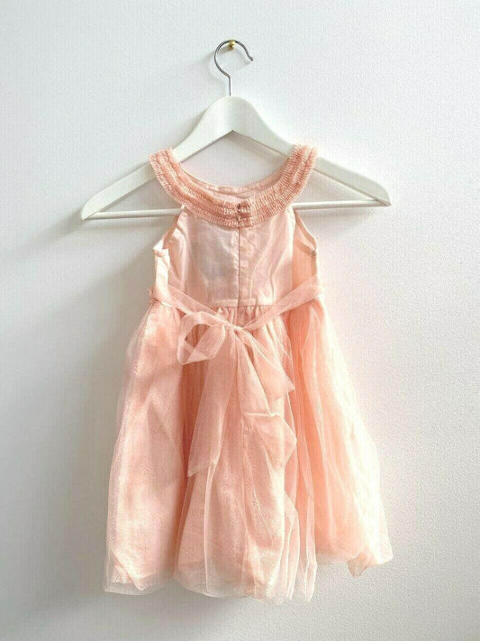 NEW Size 5 Years Girls Dress Pretty Pink Cleo neck Lace Girls Dress - MARIGOLD