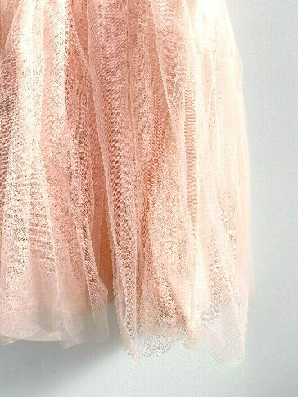 NEW Size 5 Years Girls Dress Pretty Pink Cleo neck Lace Girls Dress - MARIGOLD