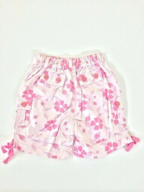 size 18-24 months new toddler girls shorts pink hibiscus toddler girls shorts - MARIGOLD