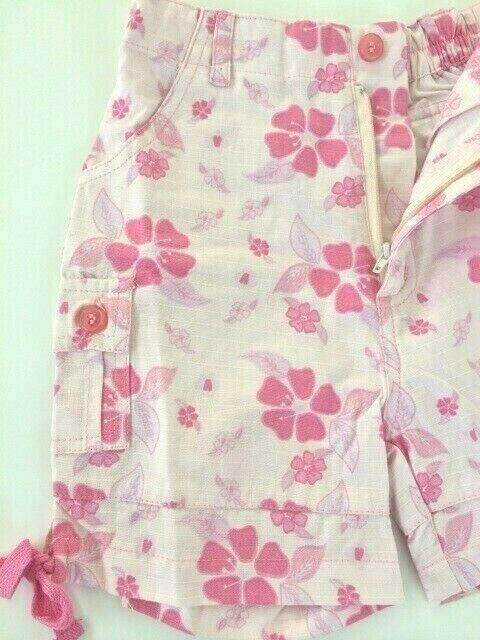 size 18-24 months new toddler girls shorts pink hibiscus toddler girls shorts - MARIGOLD