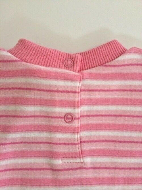 NEW Size 12 months Girls Pink Stripe 'Little Star' Long Sleeve Top - MARIGOLD