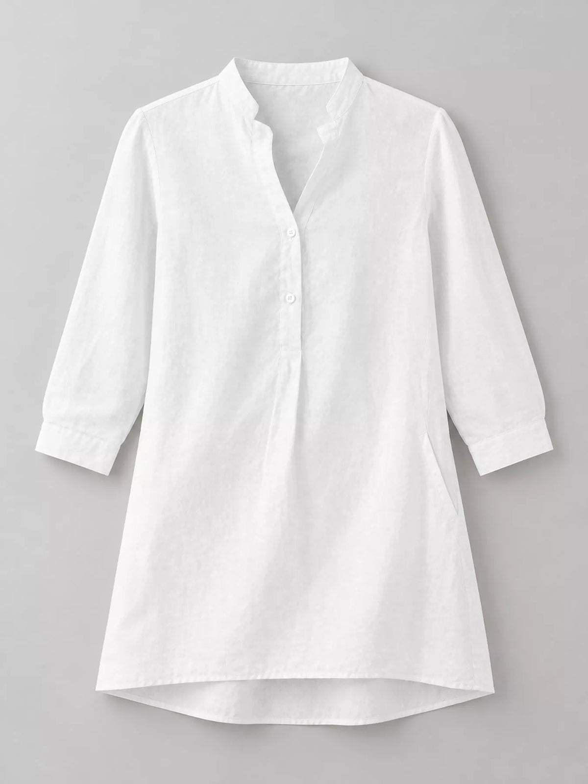 Marigold Collections Australia half button pocketed 3/4 sleeve blouse with a relaxed fit and casual style.