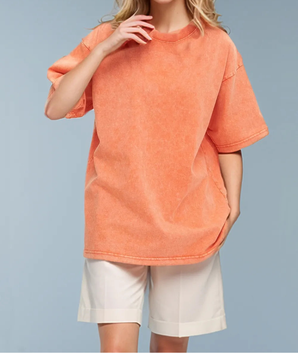Vintage-look cotton T-shirt from Marigold Collections Australia, featuring a relaxed fit and classic design.