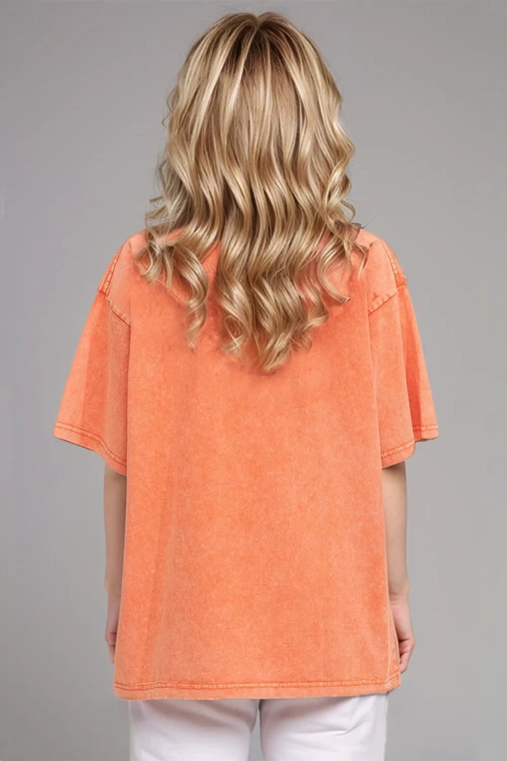 Vintage-look cotton T-shirt from Marigold Collections Australia, featuring a classic fit and casual style.