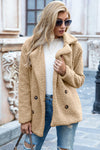 Full Size Lapel Collar Sherpa Coat