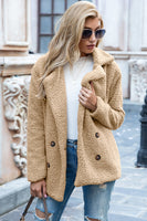 Ivy Lane Full Size Lapel Collar Sherpa Coat