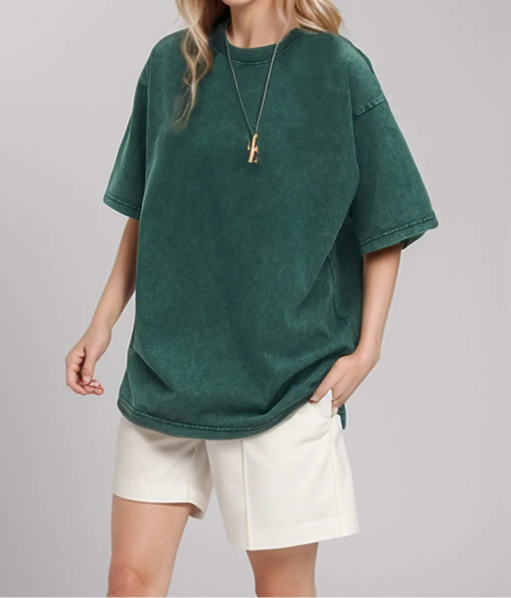 Vintage-look cotton T-shirt by Marigold Collections Australia, featuring classic design and soft fabric, perfect for casual wear.