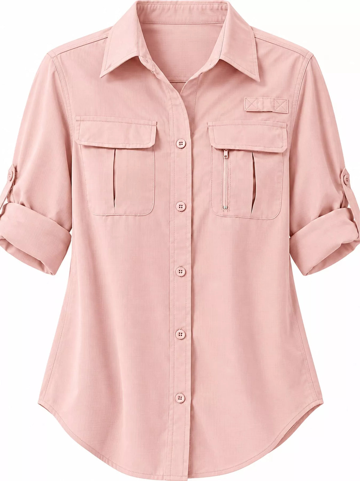 Marigold Collections Australia button-down safari shirt with roll-up sleeves, lightweight top perfect for casual outdoor wear