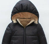 Kids Puffer Jacket Black Teddy Lined Puffer Jacket