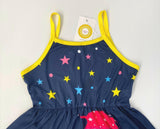 Girls Unicorn Dress Girls' Colorful Unicorn & Stars Print Dress