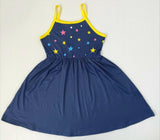 Girls Unicorn Dress Girls' Colorful Unicorn & Stars Print Dress