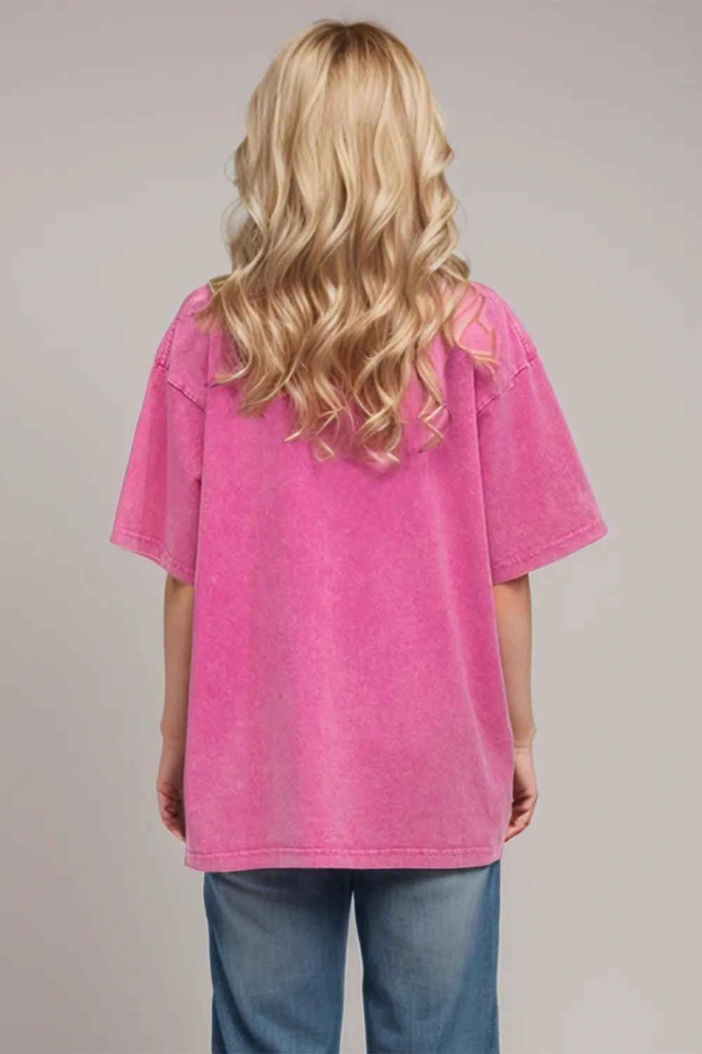 Vintage-look cotton T-shirt by Marigold Collections Australia, featuring a classic design and soft fabric in a relaxed fit.