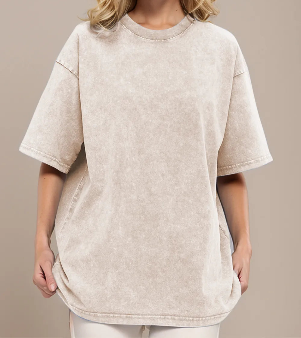 Vintage-look cotton T-shirt from Marigold Collections Australia, casual tops with retro style and soft fabric.