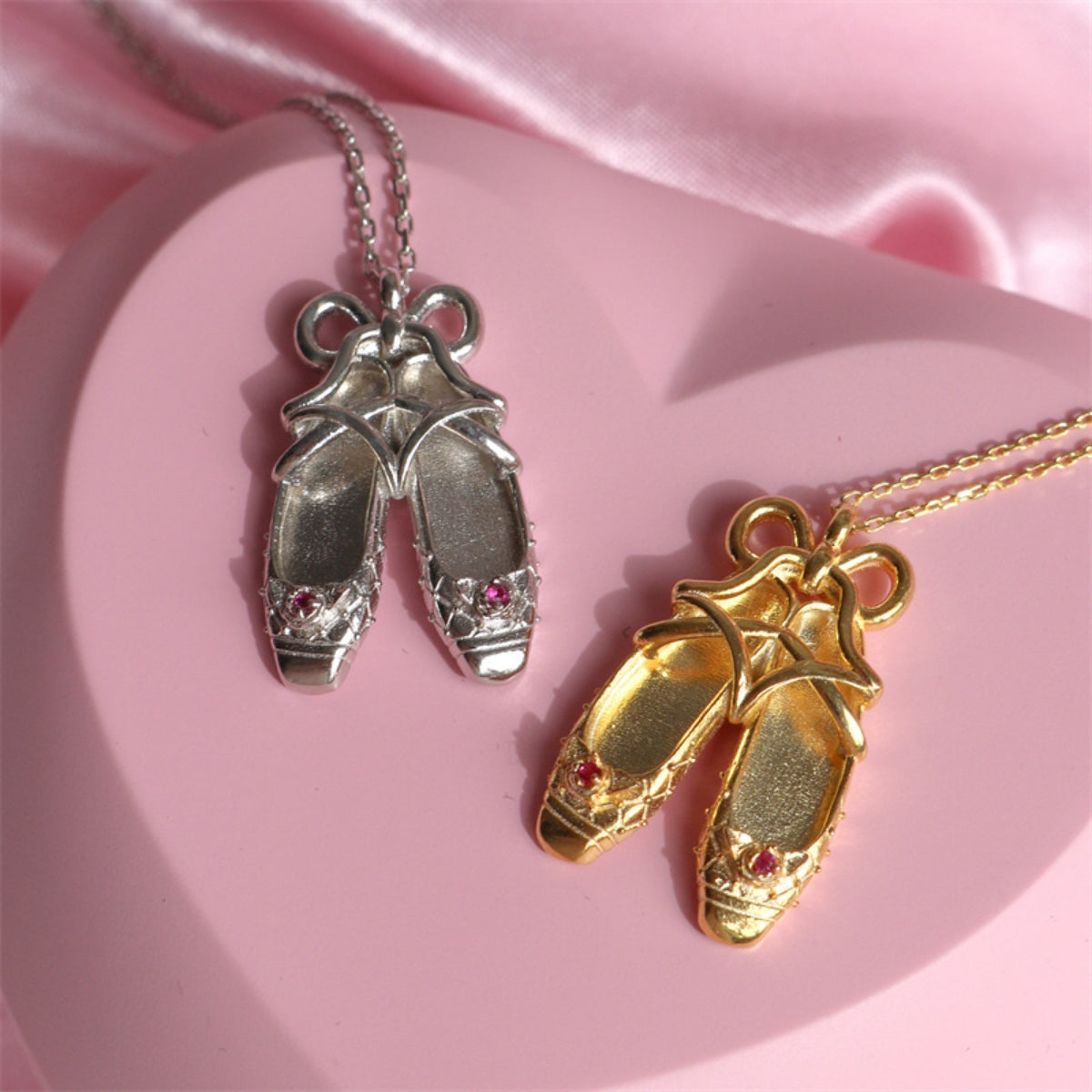 Ballet Shoe Pendant Necklace Fashion Jewellery