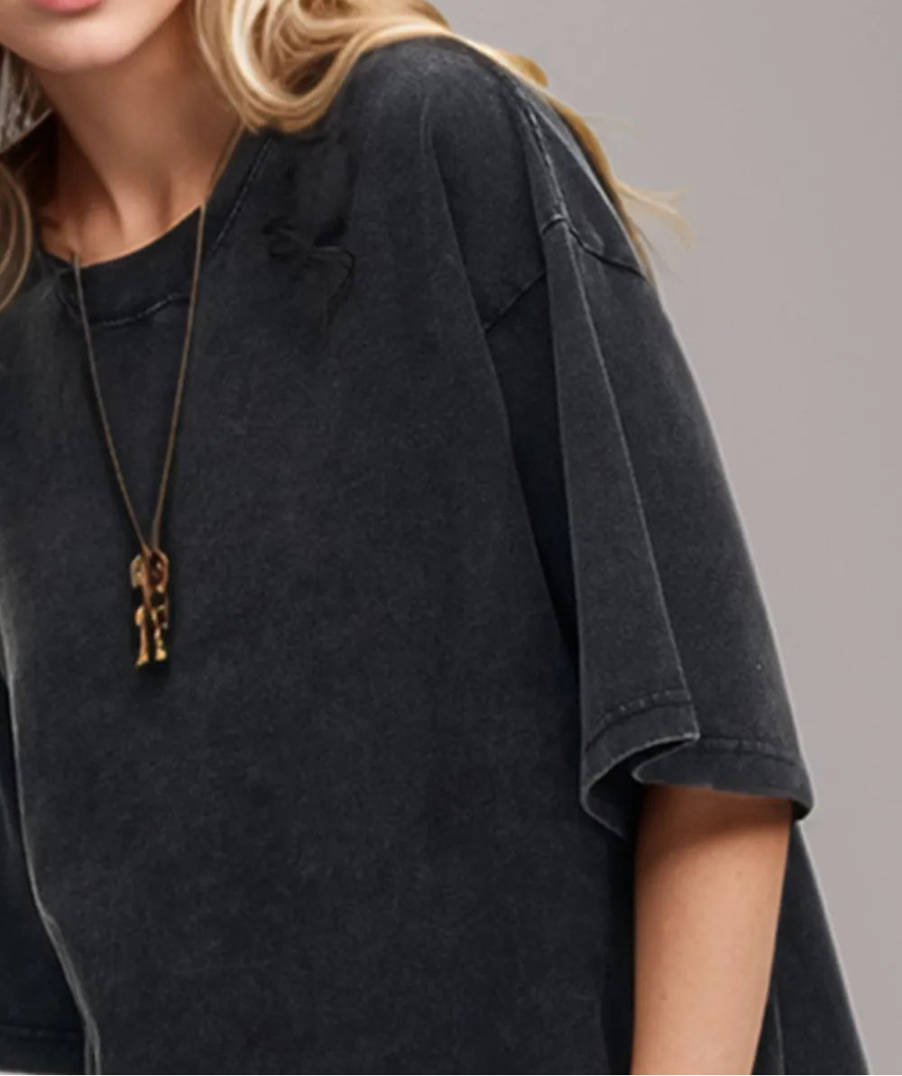 Vintage-look cotton T-shirt by Marigold Collections Australia featuring a classic design and soft fabric.