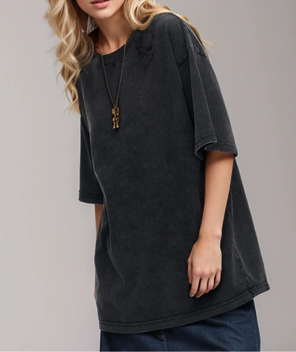 Vintage-look cotton T-shirt by Marigold Collections Australia, featuring a classic design and soft fabric in the image.