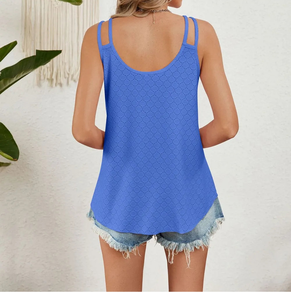 Marigold Collections Australia double strap cami tank top in a simple sleeveless design