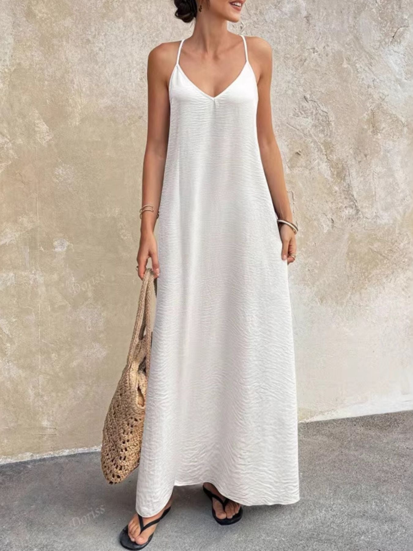Backless Cami Maxi Dress