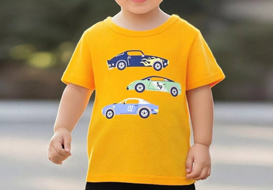 Boys Car Graphic Print T-Shirt | 2-7 Years