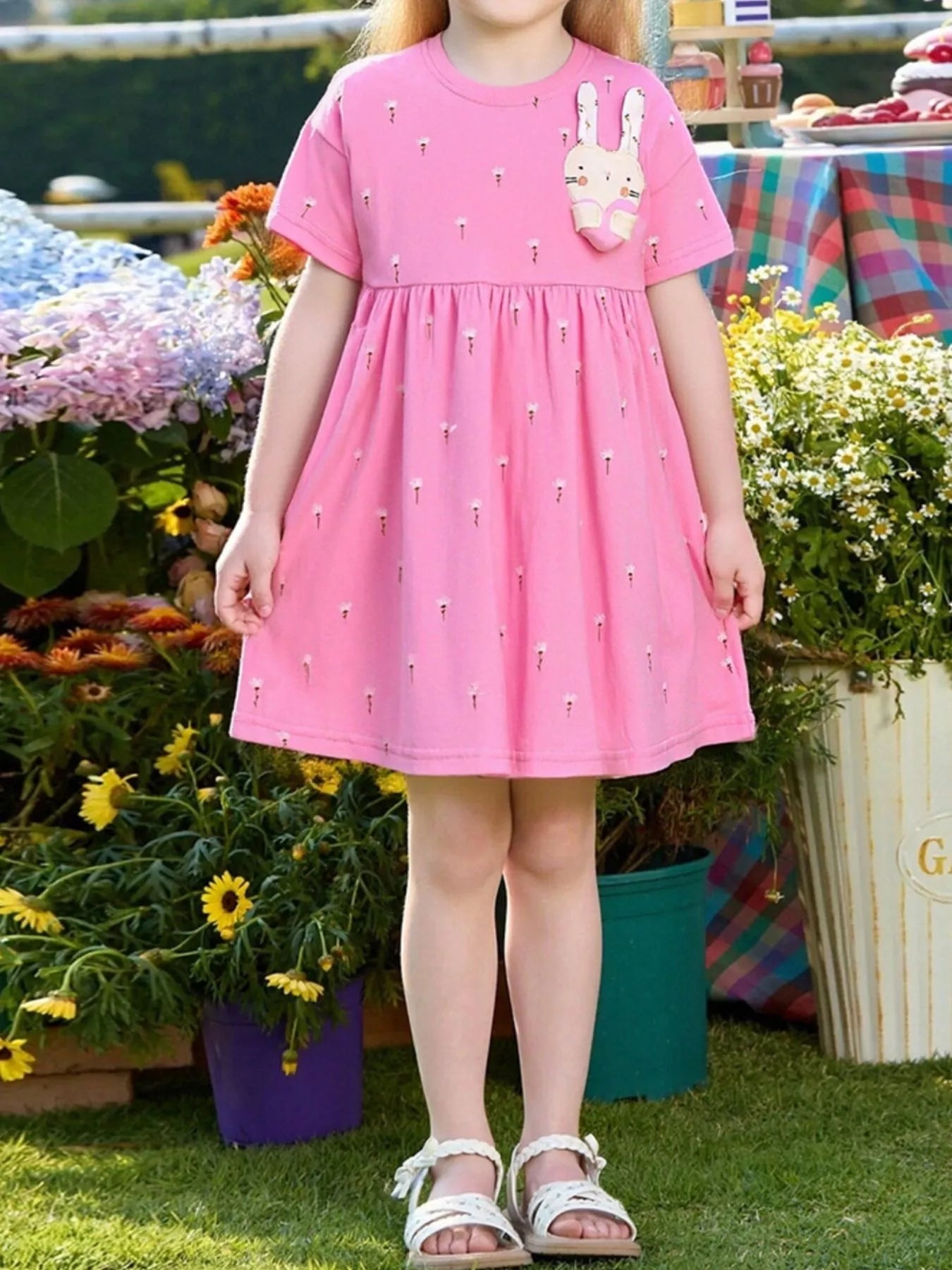 Bunny Rabbit Applique Dress