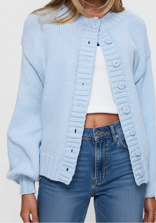 Button-Down Knit Cardigan