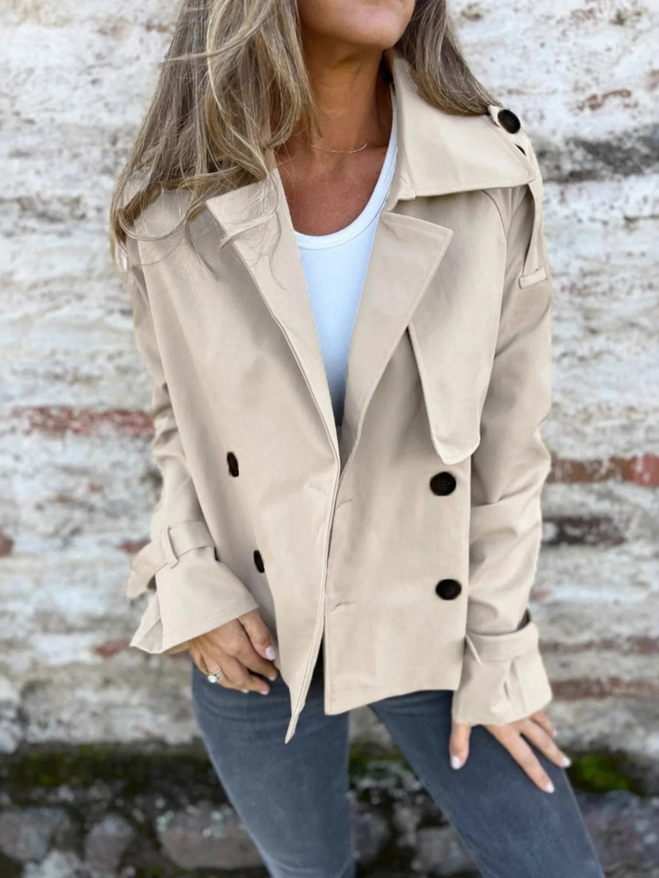 Cropped Trench Coat