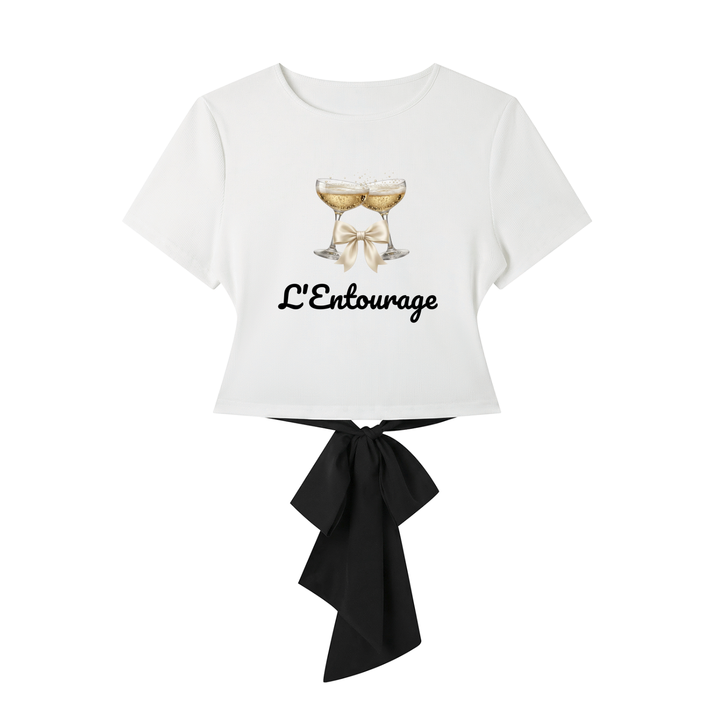 'L'Entourage' Bridal Party/Hens Women's Slim Fit Boatneck T-Shirt