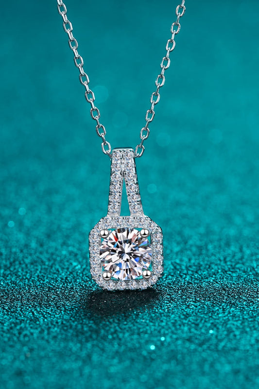 Moissanite Necklace 925 Sterling Silver | 0.5 Carat Pendant
