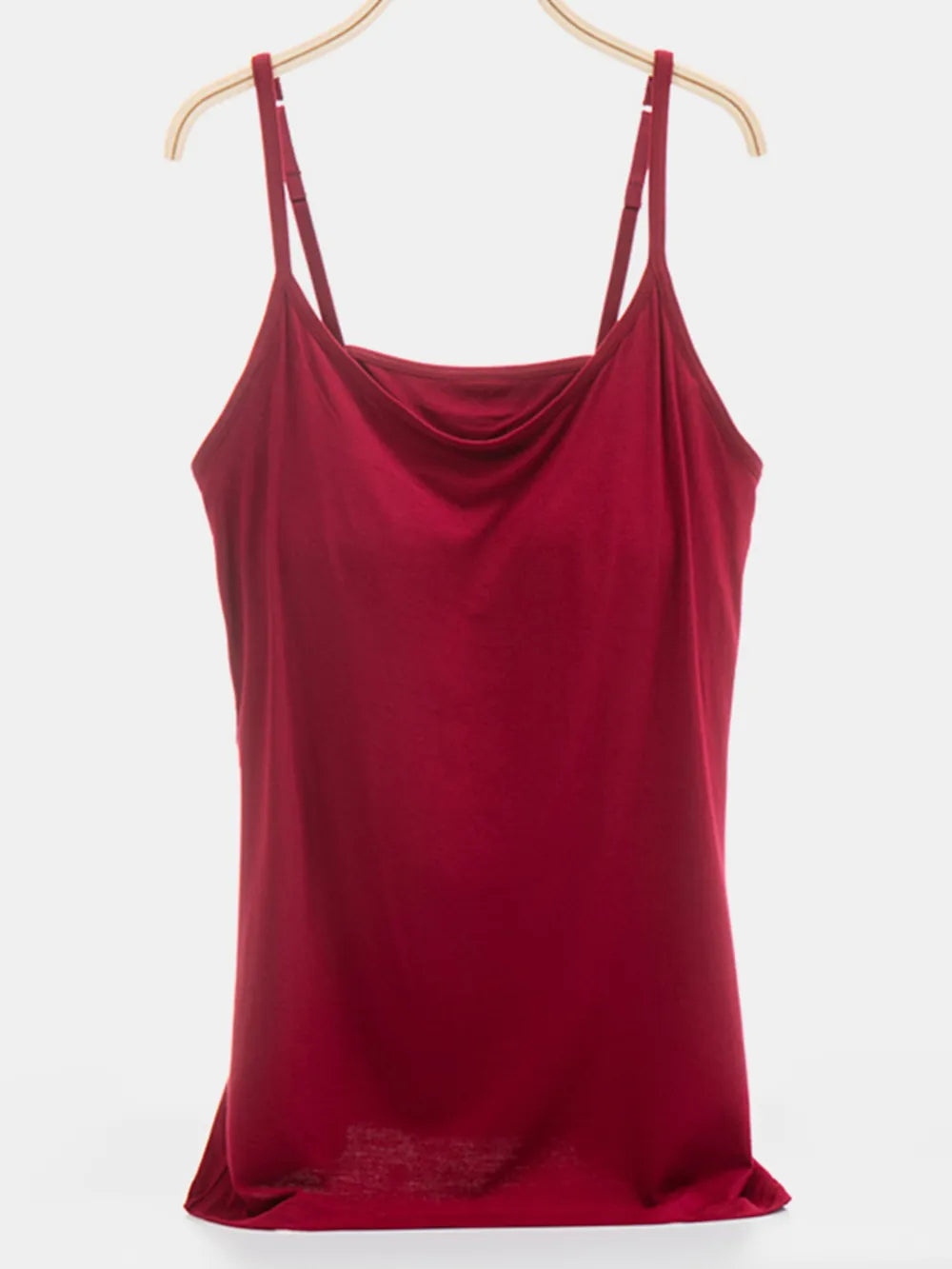 Scoop Neck Cami with Built-In Chest Pads