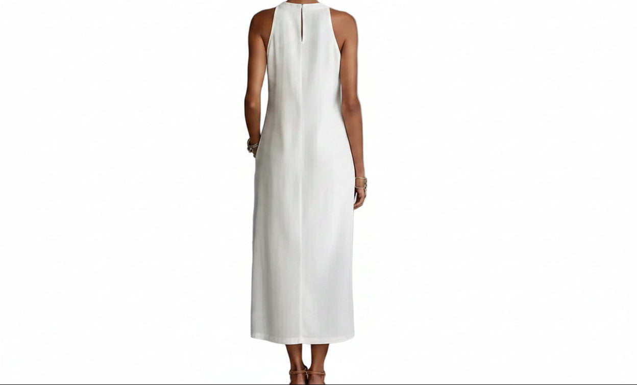 Sleeveless Side Slit Dress with Pockets - MARIGOLD COLLECTIONS AUSTRALIA