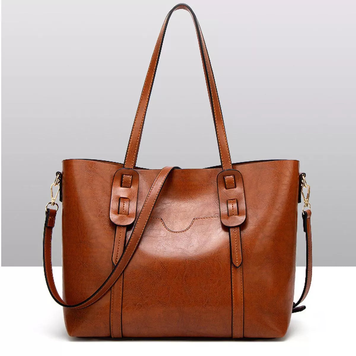Vegan Leather Tote Bag