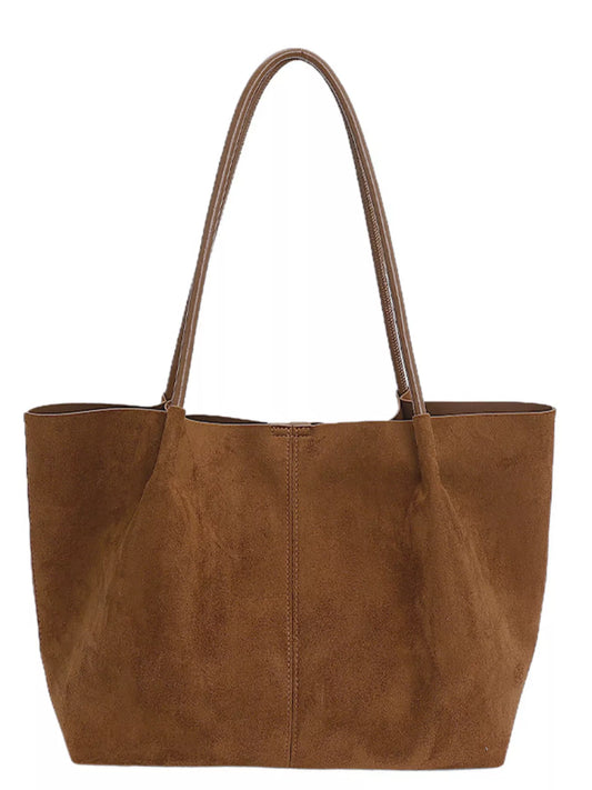 Vegan Suede Tote Bag (Animal-Free)