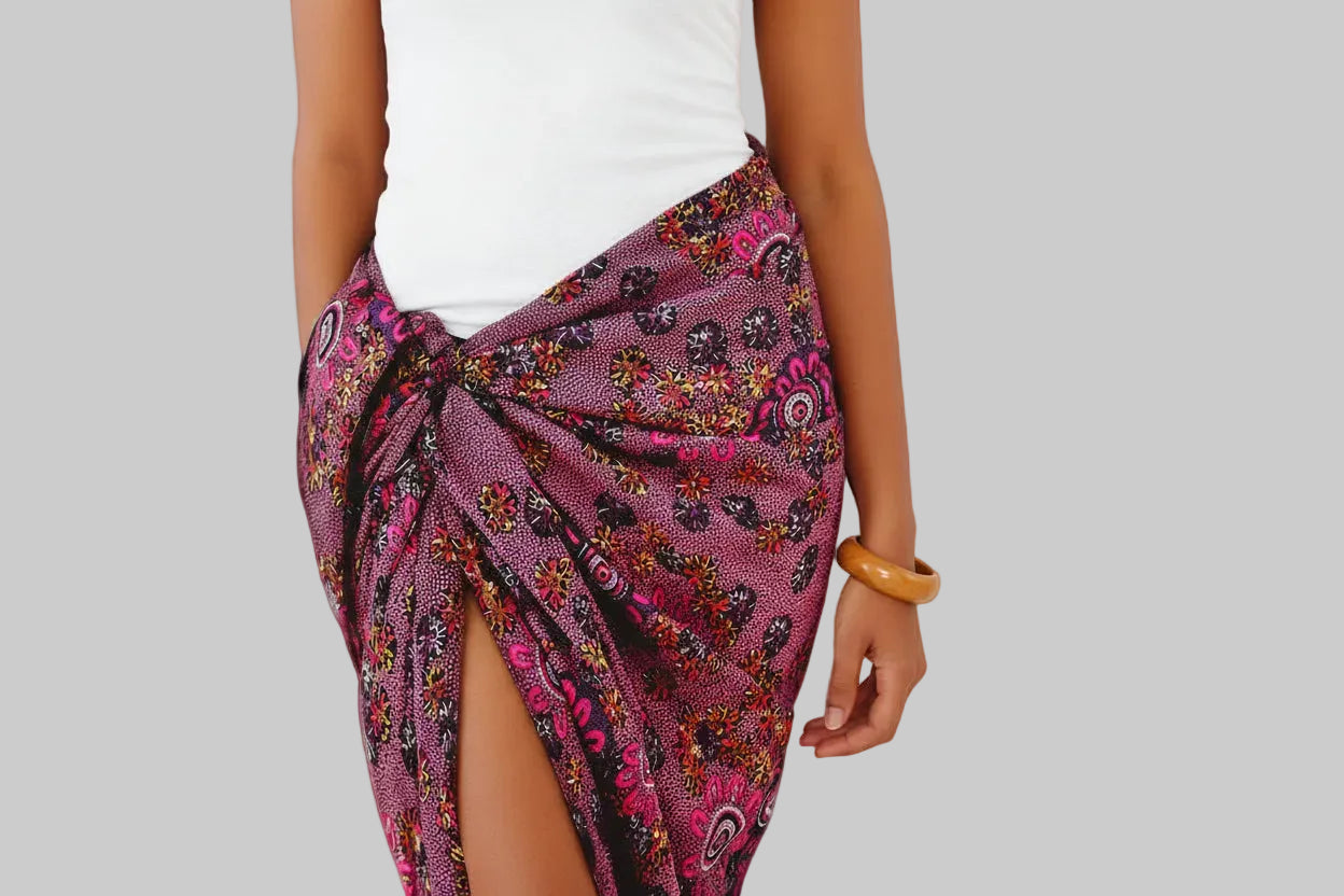 Authentic Women's Business Chiffon Cotton Sarong - MARIGOLD COLLECTIONS AUSTRALIA