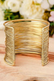 Gold Luxury Heavy Metal High Quality Open Wire Bracelet