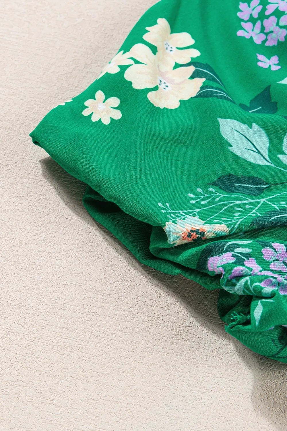 Floral smocked midi dress by Marigold Collections Australia with versatile on/off-shoulder neckline