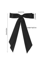 Black Double Bow Knot Alligator Hair Clip