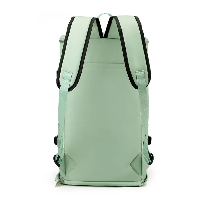 green Multi Pocket Travel Backpack Bag 6