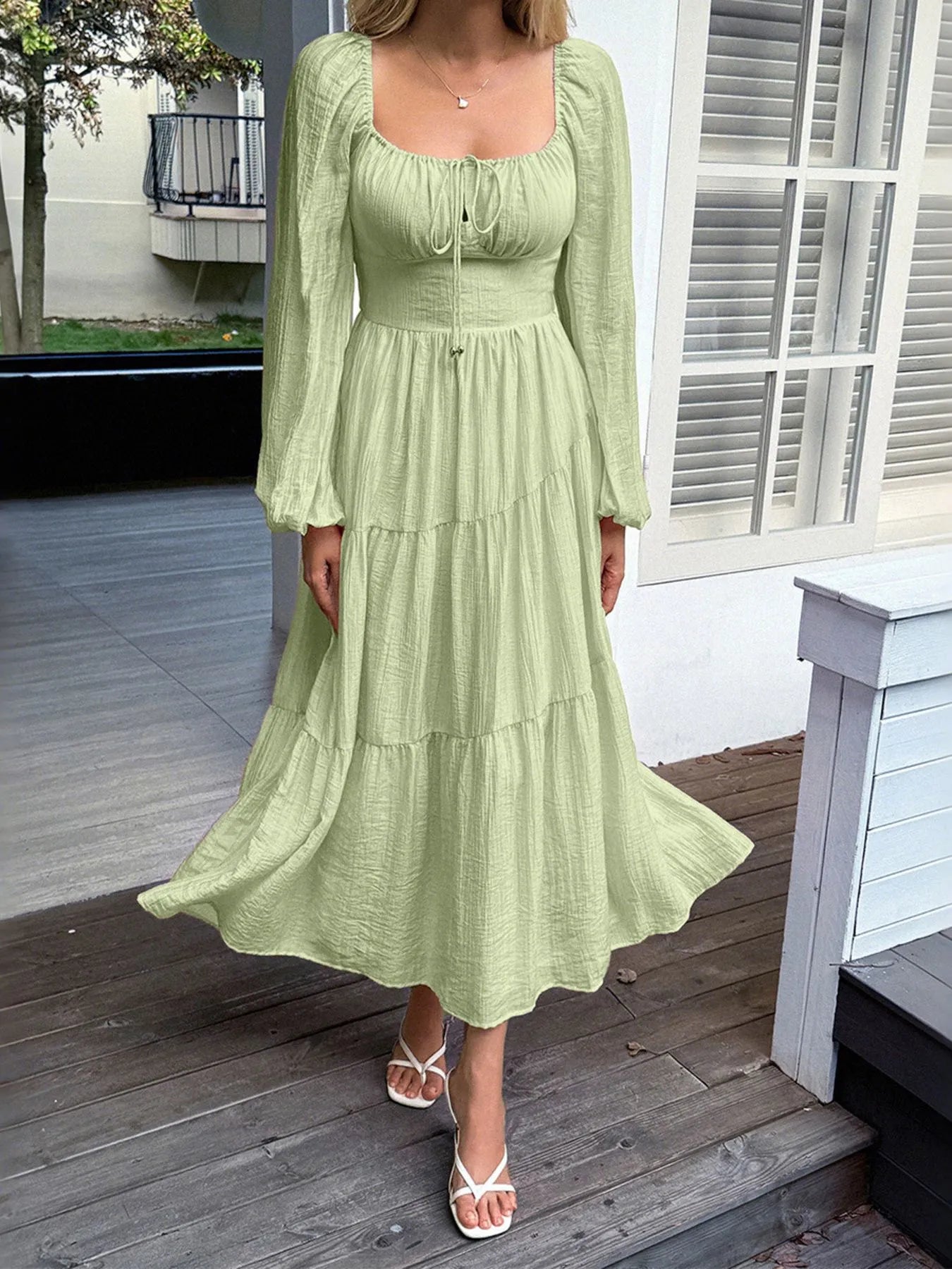 midi long sleeve dresses australia MinkPink Celeste Long Sleeve Midi Dress