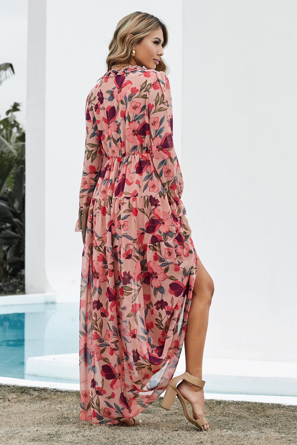 Floral Maxi Dress with Long Sleeves - Boho Wedding Guest Dress | MARIGOLD COLLECTIONS AUSTRALIA Floral Maxi Dress with Long Sleeves - Boho Wedding Guest Dress | MARIGOLD COLLECTIONS AUSTRALIA