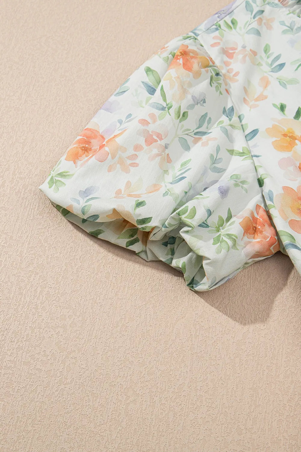 Floral Puff Sleeve Ruffle Hem Mini Dress - MARIGOLD COLLECTIONS AUSTRALIA