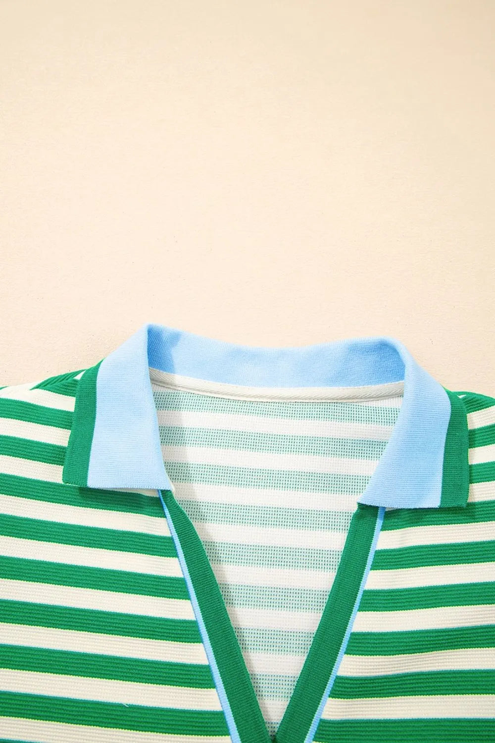 Stripe Collared Flutter Sleeve Mini Dress - MARIGOLD COLLECTIONS AUSTRALIA