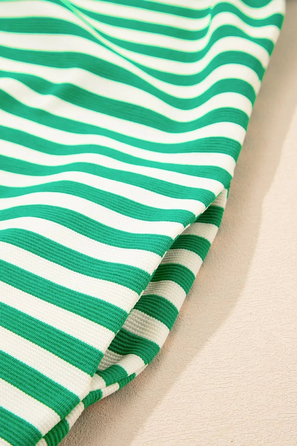 Stripe Collared Flutter Sleeve Mini Dress - MARIGOLD COLLECTIONS AUSTRALIA