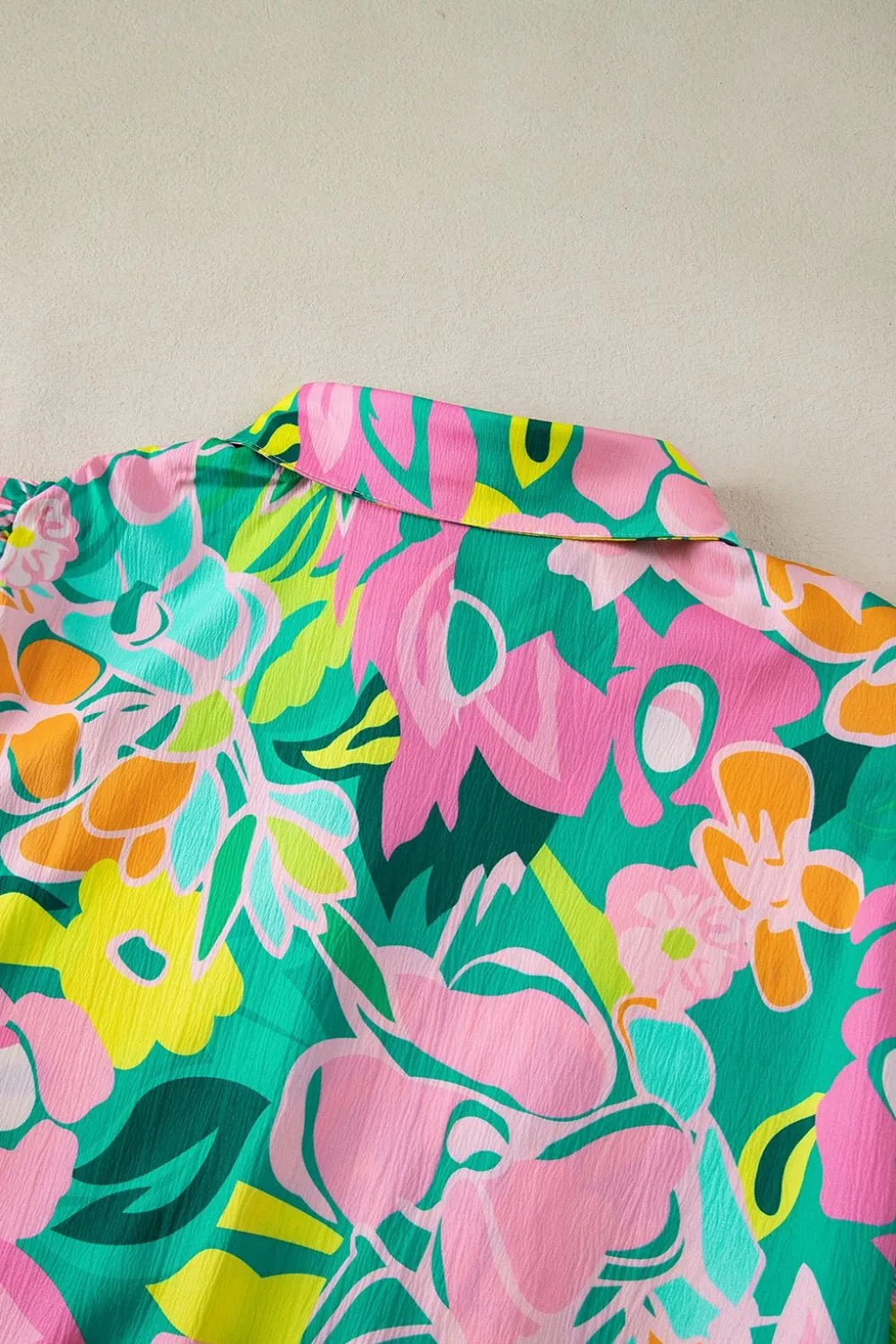 Floral Print Puff Sleeve Shirt Dress - MARIGOLD COLLECTIONS AUSTRALIA