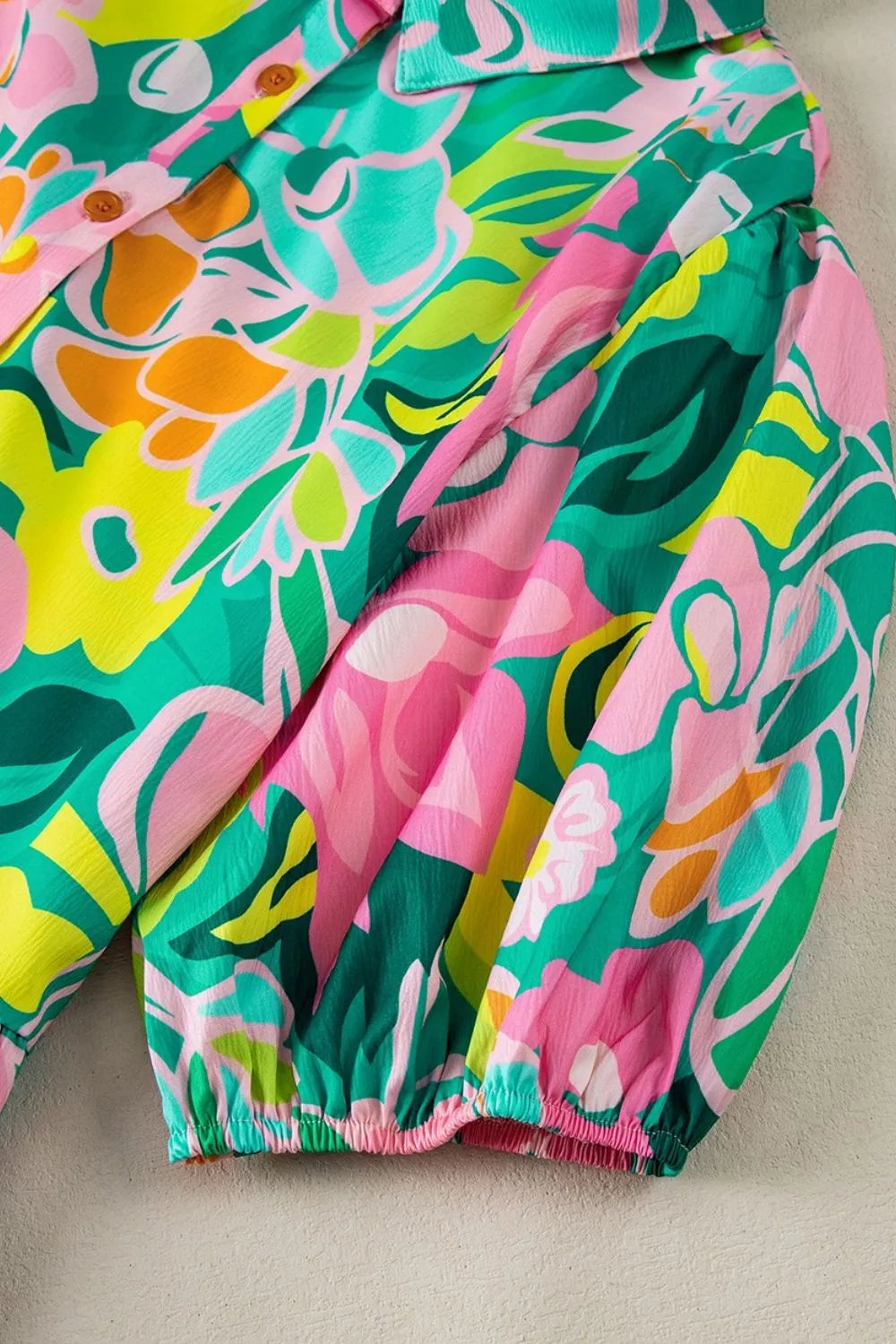 Floral Print Puff Sleeve Shirt Dress - MARIGOLD COLLECTIONS AUSTRALIA