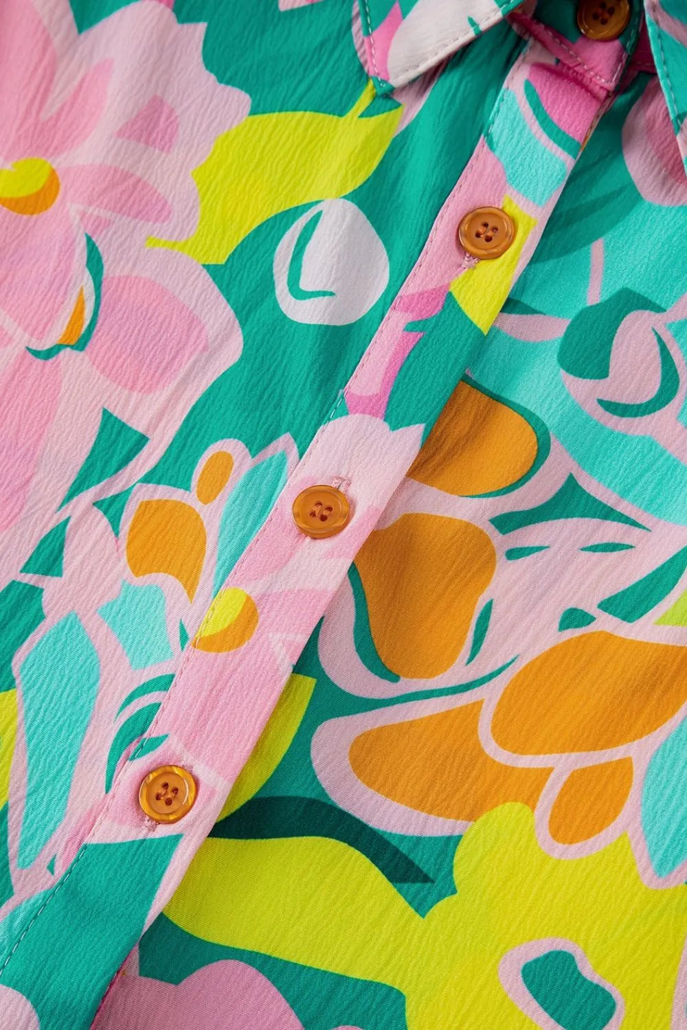 Floral Print Puff Sleeve Shirt Dress - MARIGOLD COLLECTIONS AUSTRALIA