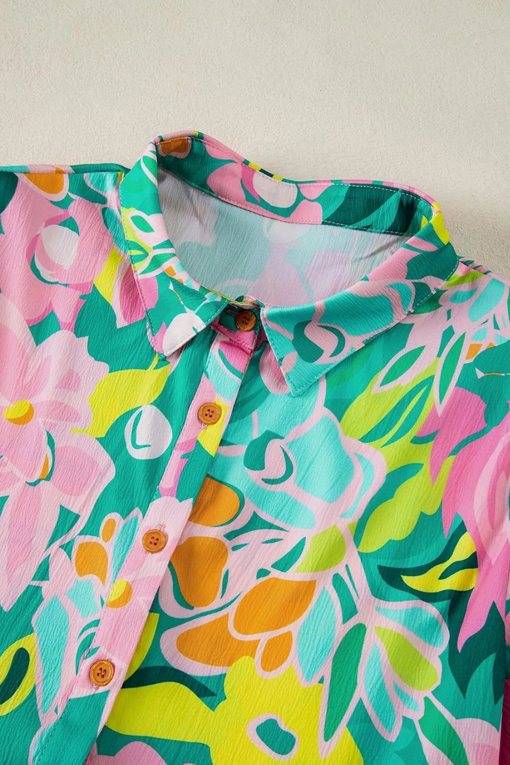 Floral Print Puff Sleeve Shirt Dress - MARIGOLD COLLECTIONS AUSTRALIA