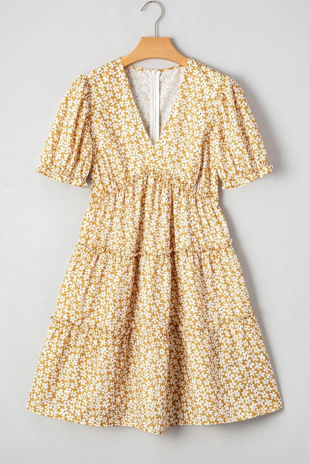 Daisy Floral Tiered Mini Dress Womens