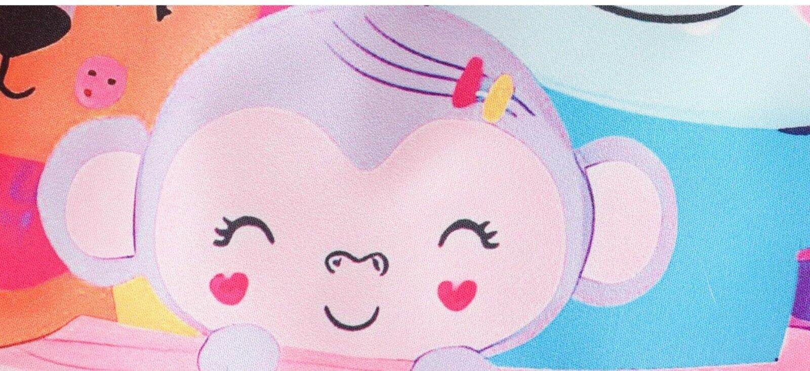 Girls Dress - New Colourful Jungle Animals in Boat Under Stars Print Shift Dress - MARIGOLD 